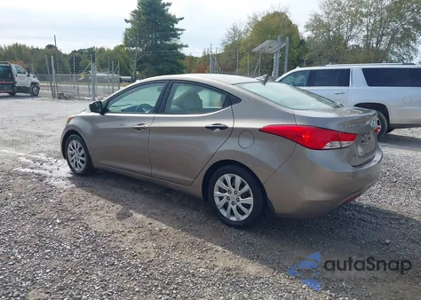 2012 Hyundai Elantra Gls from USA, damaged, VIN 5NPDH4AE7CH114192